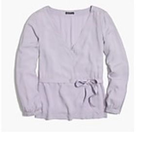J. Crew Faux Wrap Top